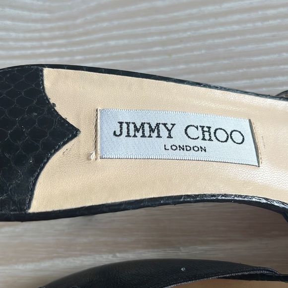 Jimmy Choo Open Toe Black Sandals size 39 - Picture 8 of 12